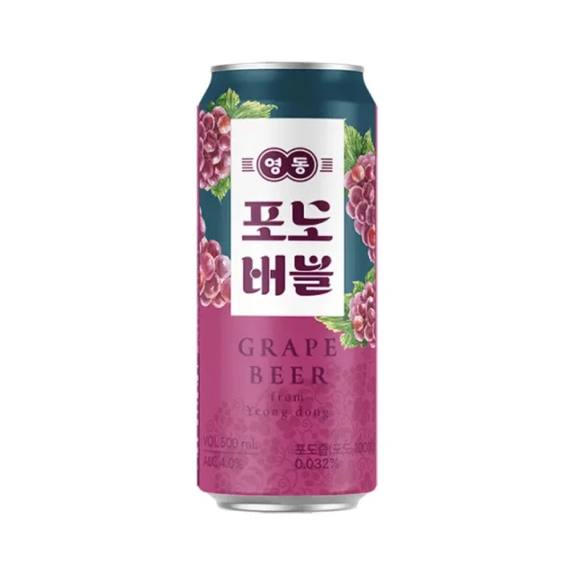 [4개 12,000원] 영동 포도 버블 500ml